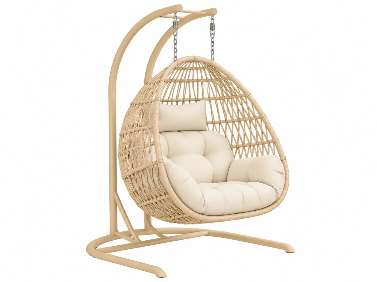 Poltrona sospesa in rattan - Design moderno per esterni/interni