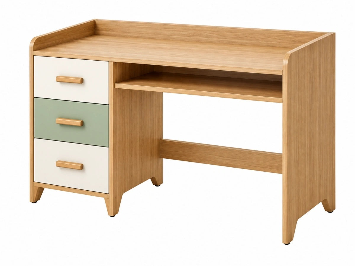 Scrivania con Cassetti Legno - 3 Cassetti