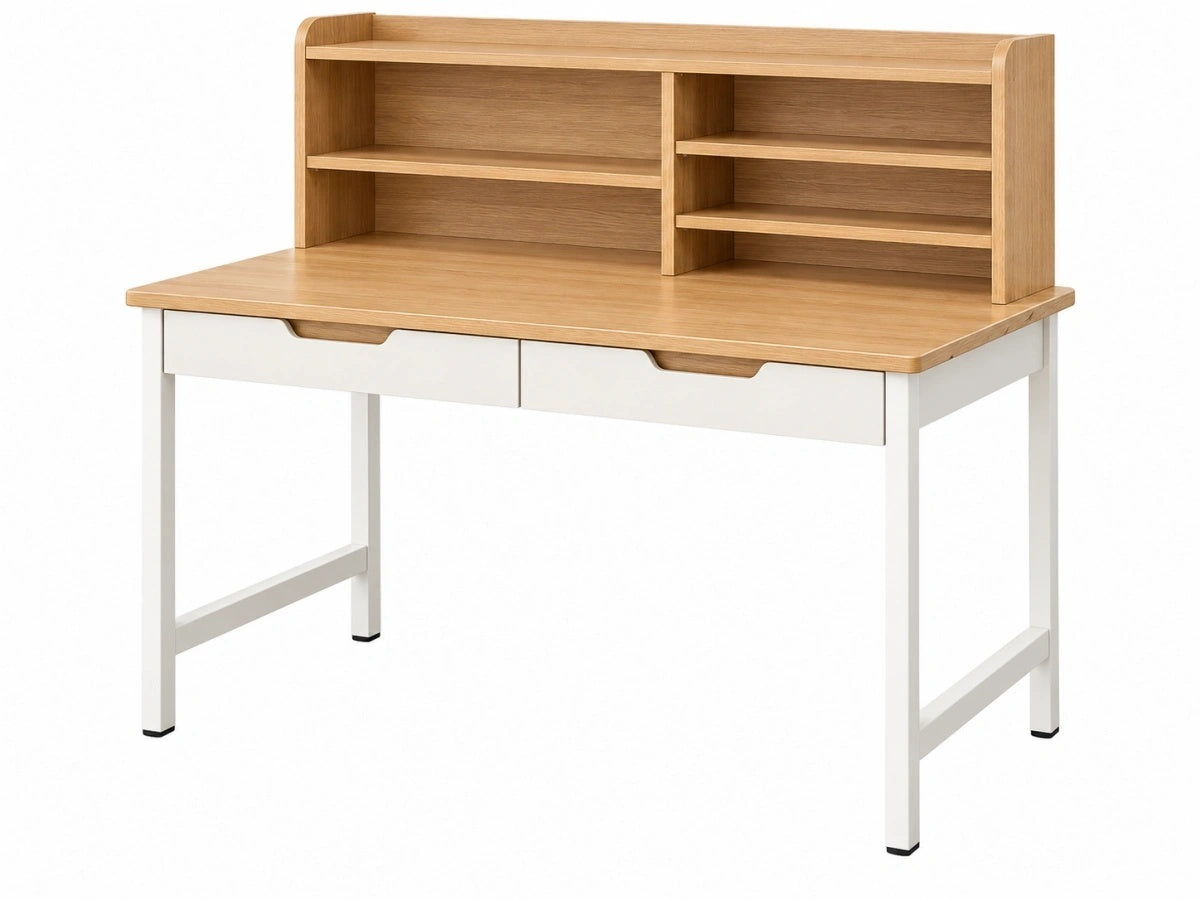 Scrivania con Ripiani - Legno/Metallo - Ufficio/Studio