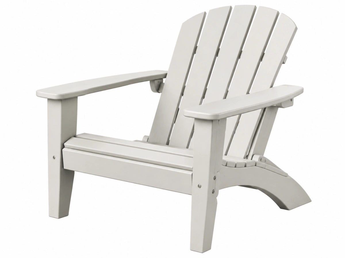 Sedia da Giardino Legno - Bianco - Stile Adirondack