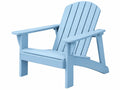 Sedia da Giardino in Legno - Azzurro - Stile Adirondack