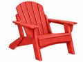 Sedia a Sdraio da Giardino in Legno Rosso - Stile Adirondack