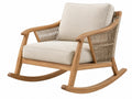 Sedia a Dondolo in Legno - 75x75x90cm - Stile Moderno
