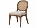 Sedia in Legno e Rattan - Stile Classico