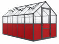 Serra in Alluminio - 250x185x195cm - Struttura in Policarbonato - Giardino Orto